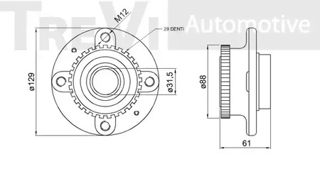 Фото WB1559 Комплект подшипника TREVI AUTOMOTIVE {forloop.counter}}