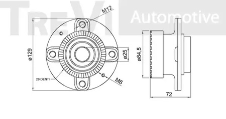 Фото WB1569 Комплект подшипника TREVI AUTOMOTIVE {forloop.counter}}