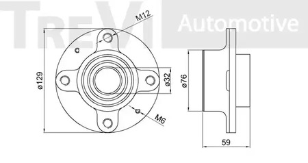 Фото WB1581 Комплект подшипника TREVI AUTOMOTIVE {forloop.counter}}