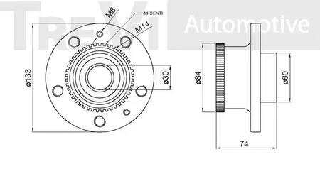 Фото WB1598 Комплект подшипника TREVI AUTOMOTIVE {forloop.counter}}