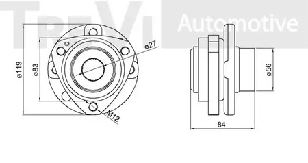 Фото WB1608 Комплект подшипника TREVI AUTOMOTIVE {forloop.counter}}