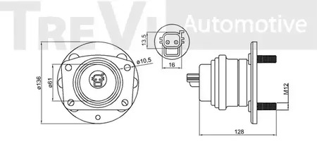 Фото WB1613 Комплект подшипника TREVI AUTOMOTIVE {forloop.counter}}