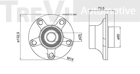 Фото WB1636 Комплект подшипника TREVI AUTOMOTIVE {forloop.counter}}