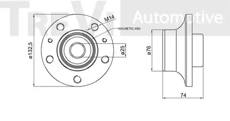 Фото WB1651 Комплект подшипника TREVI AUTOMOTIVE {forloop.counter}}