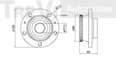 Фото WB1653 Комплект подшипника TREVI AUTOMOTIVE {forloop.counter}}