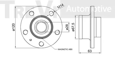 Фото WB1659 Комплект подшипника TREVI AUTOMOTIVE {forloop.counter}}