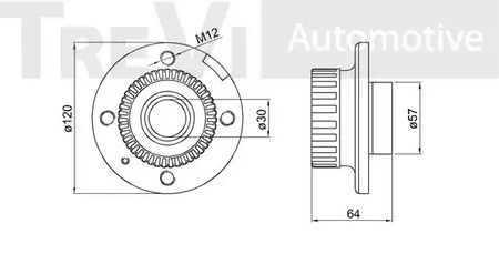 Фото WB1662 Комплект подшипника TREVI AUTOMOTIVE {forloop.counter}}