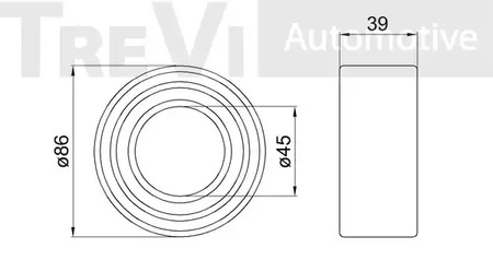 Фото WB1696 Комплект подшипника TREVI AUTOMOTIVE {forloop.counter}}