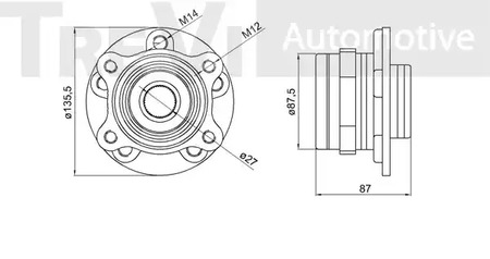 Фото WB1703 Комплект подшипника TREVI AUTOMOTIVE {forloop.counter}}