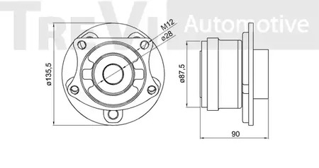 Фото WB1704 Комплект подшипника TREVI AUTOMOTIVE {forloop.counter}}