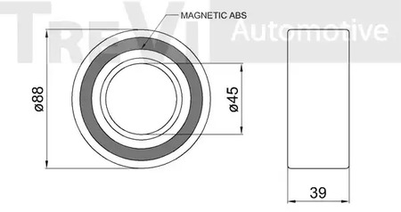 Фото WB1713 Комплект подшипника TREVI AUTOMOTIVE {forloop.counter}}