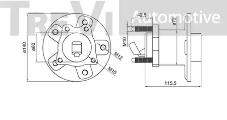 Фото WB1717 Комплект подшипника TREVI AUTOMOTIVE {forloop.counter}}