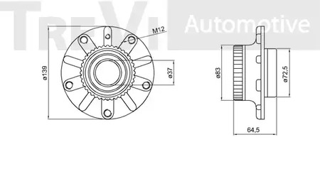 Фото WB1722 Комплект подшипника TREVI AUTOMOTIVE {forloop.counter}}