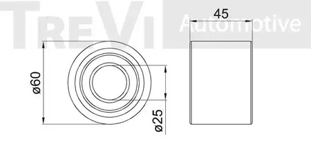 Фото WB1725 Комплект подшипника TREVI AUTOMOTIVE {forloop.counter}}