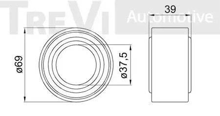 Фото WB1726 Комплект подшипника TREVI AUTOMOTIVE {forloop.counter}}