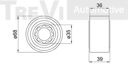 Фото WB1736 Комплект подшипника TREVI AUTOMOTIVE {forloop.counter}}