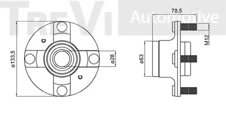 Фото WB1741 Комплект подшипника TREVI AUTOMOTIVE {forloop.counter}}