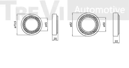 Фото WB1745 Комплект подшипника TREVI AUTOMOTIVE {forloop.counter}}