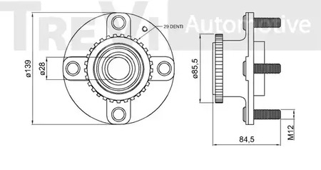 Фото WB1775 Комплект подшипника TREVI AUTOMOTIVE {forloop.counter}}