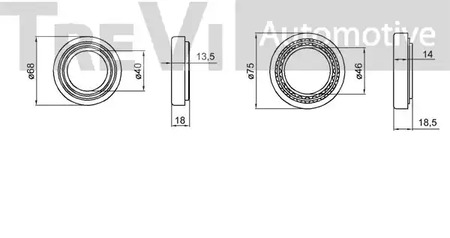 Фото WB1854 Комплект подшипника TREVI AUTOMOTIVE {forloop.counter}}