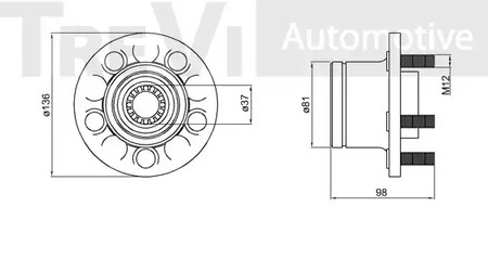 Фото WB1876 Комплект подшипника TREVI AUTOMOTIVE {forloop.counter}}