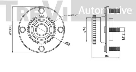 Фото WB1920 Комплект подшипника TREVI AUTOMOTIVE {forloop.counter}}