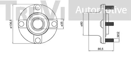 Фото WB1954 Комплект подшипника TREVI AUTOMOTIVE {forloop.counter}}