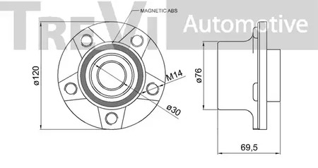 Фото WB1970 Комплект подшипника TREVI AUTOMOTIVE {forloop.counter}}