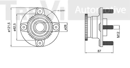 Фото WB2022 Комплект подшипника TREVI AUTOMOTIVE {forloop.counter}}