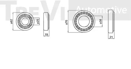 Фото WB2041 Комплект подшипника TREVI AUTOMOTIVE {forloop.counter}}