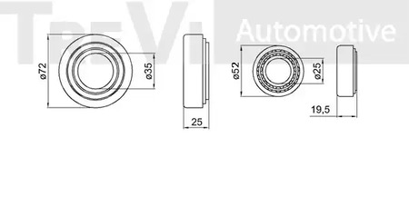 Фото WB2048 Комплект подшипника TREVI AUTOMOTIVE {forloop.counter}}