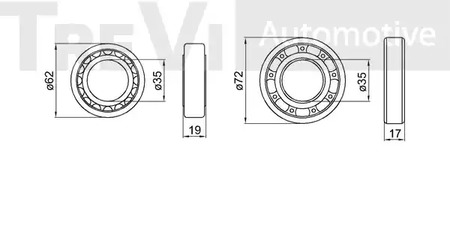 Фото WB2107 Комплект подшипника TREVI AUTOMOTIVE {forloop.counter}}