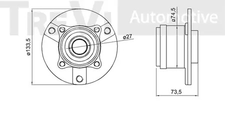 Фото WB2126 Комплект подшипника TREVI AUTOMOTIVE {forloop.counter}}