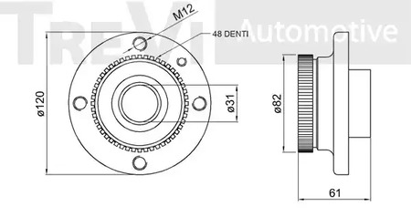 Фото WB2133 Комплект подшипника TREVI AUTOMOTIVE {forloop.counter}}