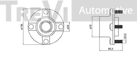 Фото WB2138 Комплект подшипника TREVI AUTOMOTIVE {forloop.counter}}