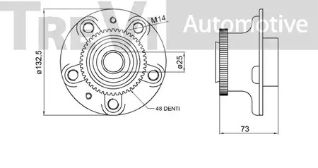 Фото WB2163 Комплект подшипника TREVI AUTOMOTIVE {forloop.counter}}