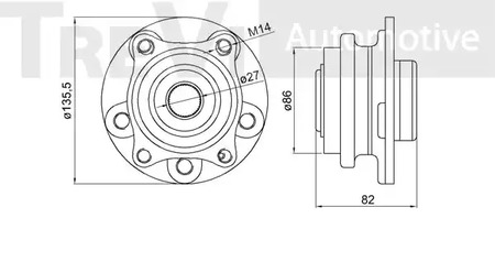 Фото WB2177 Комплект подшипника TREVI AUTOMOTIVE {forloop.counter}}