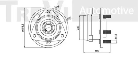 Фото WB2194 Комплект подшипника TREVI AUTOMOTIVE {forloop.counter}}