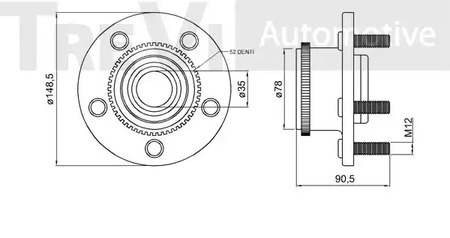 Фото WB2200 Комплект подшипника TREVI AUTOMOTIVE {forloop.counter}}