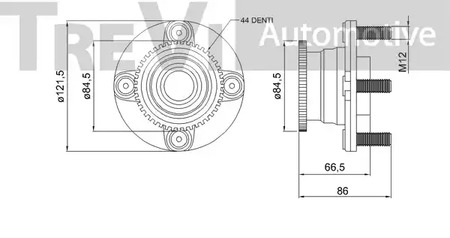 Фото WB2203 Комплект подшипника TREVI AUTOMOTIVE {forloop.counter}}