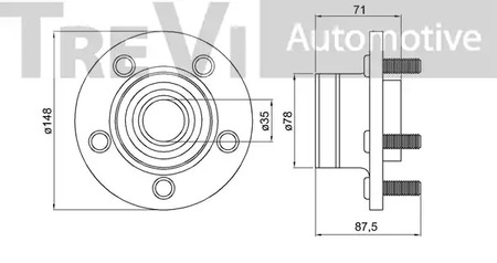 Фото WB2222 Комплект подшипника TREVI AUTOMOTIVE {forloop.counter}}