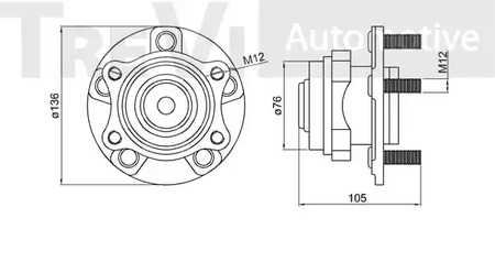 Фото WB2227 Комплект подшипника TREVI AUTOMOTIVE {forloop.counter}}