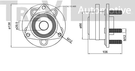 Фото WB2257 Комплект подшипника TREVI AUTOMOTIVE {forloop.counter}}