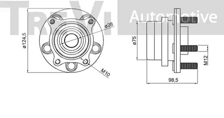 Фото WB2283 Комплект подшипника TREVI AUTOMOTIVE {forloop.counter}}