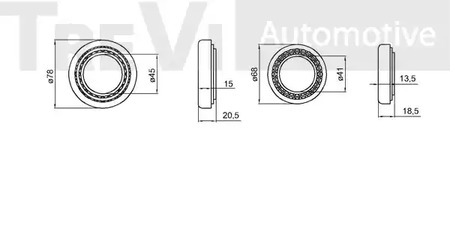 Фото WB2284 Комплект подшипника TREVI AUTOMOTIVE {forloop.counter}}