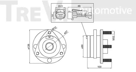 Фото WB2301 Комплект подшипника TREVI AUTOMOTIVE {forloop.counter}}