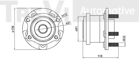 Фото WB2315 Комплект подшипника TREVI AUTOMOTIVE {forloop.counter}}