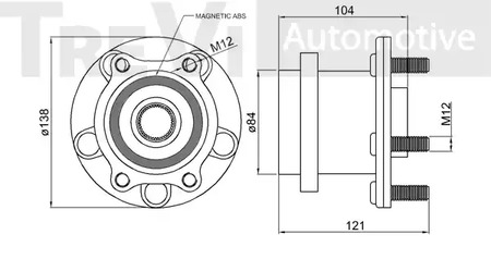 Фото WB2343 Комплект подшипника TREVI AUTOMOTIVE {forloop.counter}}