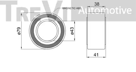 Фото WB2345 Комплект подшипника TREVI AUTOMOTIVE {forloop.counter}}