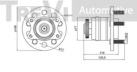 Фото WB2357 Комплект подшипника TREVI AUTOMOTIVE {forloop.counter}}